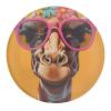 Giraffe Round Glass Refrigerator Magnet Cute Fridge Sticker for Cabinet Locker Office Decor 4 PCS view 1