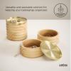 Umbra Tesora Wood Jewelry Box, Natural/Brass view 4