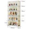 Display Case Curio Cabinet, With Acrylic Glass Door 1-5 Tier Display Cabinet, Modern Minimalist Flip Door Display Case Curio Cabinet Floor Standing Bookshelf, Easy To Clean ( Size : 60*40*32cm/23.6*15 view 2