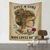 Xsovgoi Just A Girl Who Loves Books Tapestries Home Decor Bedroom Tapestry,Tapestry Wall Hanging 60"X51" view 1