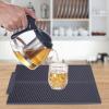 Drying Mat, Dish Drying Mat, Drying Matt Kitchen Counter Rectangle Silicone Draining Mat Drying Mat for Kitchen Counter Silicone Mats for Kitchen Counter () view 2