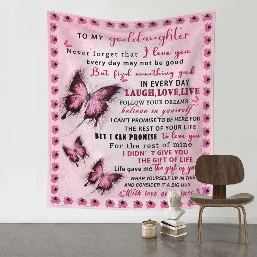 Xsovgoi Gift For Goddaughter Tapstry Home Decor Wall Tapestry For Bedroom,Tapestry For Wall 60"X51"