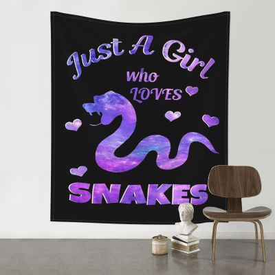 Xsovgoi Just A Girl Who Loves Snakes Tapestries Home Decor Tapestries For Bedroom,Tapestry Wall Hanging 60"X51"