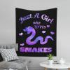 Xsovgoi Just A Girl Who Loves Snakes Tapestries Home Decor Tapestries For Bedroom,Tapestry Wall Hanging 60"X51" view 2
