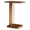 BSapp Sofa Side Table with Metal Rod, Sofa End Table Sturdy and Durable, Rectangle Coffee Table, for Bedside Dormitory view 1
