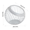 TITA-DONG Coffee Pod Holder for Counter, Large Capacity Coffee Capsule Holder, White Coffee Pod Basket, Metal Coffee Capsule Storage, Coffee Pod Holder Bowl for Coffee Bar Home Decor(White) view 2