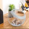 TITA-DONG Coffee Pod Holder for Counter, Large Capacity Coffee Capsule Holder, White Coffee Pod Basket, Metal Coffee Capsule Storage, Coffee Pod Holder Bowl for Coffee Bar Home Decor(White) view 3