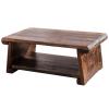 Balcony Low Table Foldable Small Table Small Coffee Table Wooden Tea Table Meditation Table Floor Study Table (Size : 50x30x20cm) view 1