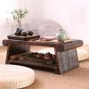 Balcony Low Table Foldable Small Table Small Coffee Table Wooden Tea Table Meditation Table Floor Study Table (Size : 50x30x20cm) view 4
