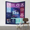Xsovgoi Gift For 15th Birthday Tapesty Home Decor Tapestry For Bedroom,Tapestry Wall Hanging 60"X51" view 1