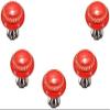 SwePer Cupboard Handles 5pcs Red Ceramic Knobs - Hand-Painted Round Handmade Single-Hole Kitchen Cupboard & Drawer Knobs - Cabinet Pulls/Handle Handle (Color : Red) view 1