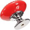 SwePer Cupboard Handles 5pcs Red Ceramic Knobs - Hand-Painted Round Handmade Single-Hole Kitchen Cupboard & Drawer Knobs - Cabinet Pulls/Handle Handle (Color : Red) view 3