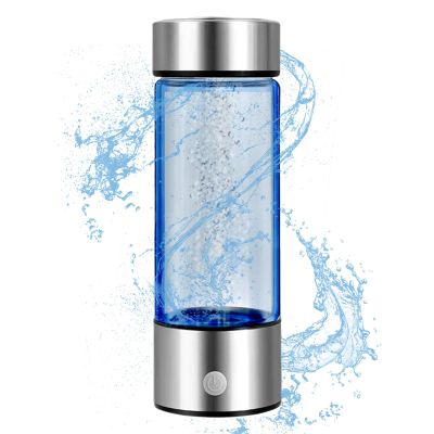 420ml Hydrogen Ionized Water Bottle, 800 to 1200PPB Level up Hydrogen Generator Bottle, Portable Water Ionizer Machine Generator Health Cup for Travel