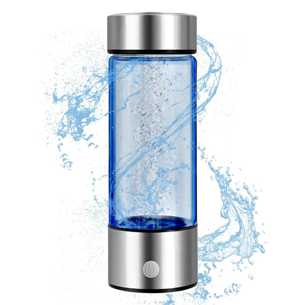 420ml Hydrogen Ionized Water Bottle, 800 to 1200PPB Level up Hydrogen Generator Bottle, Portable Water Ionizer Machine Generator Health Cup for Travel