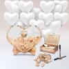 YWJLQH Wedding Guest Book Set Drop Top Sign Book Wooden with 20 Balloons Ornaments Drop Box Reception Sign for Ceremony Reception view 4