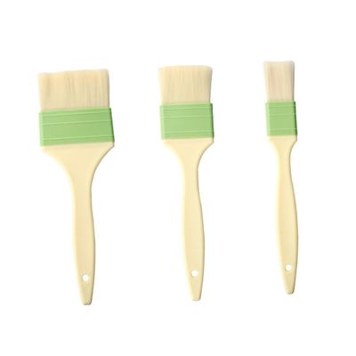 OKUMEYR 3pcs Plastic Basting Oil Brush Food-grade Bbq Brush for Cooking Baking and Spreading Sauces Small Medium and Large Mixed Colors