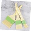 OKUMEYR 3pcs Plastic Basting Oil Brush Food-grade Bbq Brush for Cooking Baking and Spreading Sauces Small Medium and Large Mixed Colors view 2