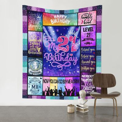 Xsovgoi Gift For 21th Birthday Tapestrys Home Decor Bedroom Tapestry,Tapestry Wall Hanging 60"X51"
