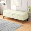 Storage benches with seating, bench for entryway, wooden storage bench, bedroom storage bench, end of bed storage bench, leather bench, bed ottoman bench, modern bench: suitable for many scenes ( Colo view 1