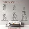 Men Metal Wall Decor, Naked Body Men Line Art, Minimalist Line Art, Body Metal Wall Decor for Living Room, Bedroom, Bathroom (Black, 105x61cm/41.3x23.9inch) view 2