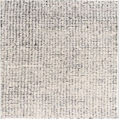 BoutiqueRugs Keita Contemporary Mosaic Runner Rug - High Pile Fluffy Soft Shag Carpet for Hallway, Kitchen - Black and White - 2'8" x 7'3" Runner
