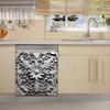 Dishwasher Magnet Cover,Stainless Steel Pattern Kitchen Decorative Magnets Refrigerator Sticker, Retro Style Magnetic Dishwasher Decal, 23"" x 26"" Magnetic, Rimyy20-4 view 3