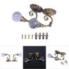 Gsycle Curtain Holdbacks, 2PCS Curtain Hooks Drapery Holdbacks Curtain Holder Crystal Wall Hooks Wall Hooks for Curtains for Home(Dark Bronze) view 3