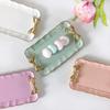 Lurrose Retro Pink Bowknot Resin Jewelry Tray for Rings Earrings Xmas view 4