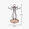 Creative Coffee Cup Storage Rack-with Tray Light Luxury European Bronze Cup Holder tree/6-arm Household Drain Rack Cup Holder Handicraft Ornaments view 2