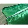 Fabric Mart Direct Cushion Cover for Sofa, 22x22 inch (55x55 cm) Emerald Green Pillows Cover, Velvet Beaded Cord Pillows Cover, Velvet Square Pillowcase, Solid Contemporary - Green Shimmer view 2