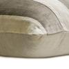 Fabric Mart Direct Striped Decorative Throw Pillow Covers 12" x 12" | Modern Velvet Cushion Cover | Patchwork Grey Pillowcases for Couch, Sofa, Bed, or Living Room - Velvet Band Grey view 2