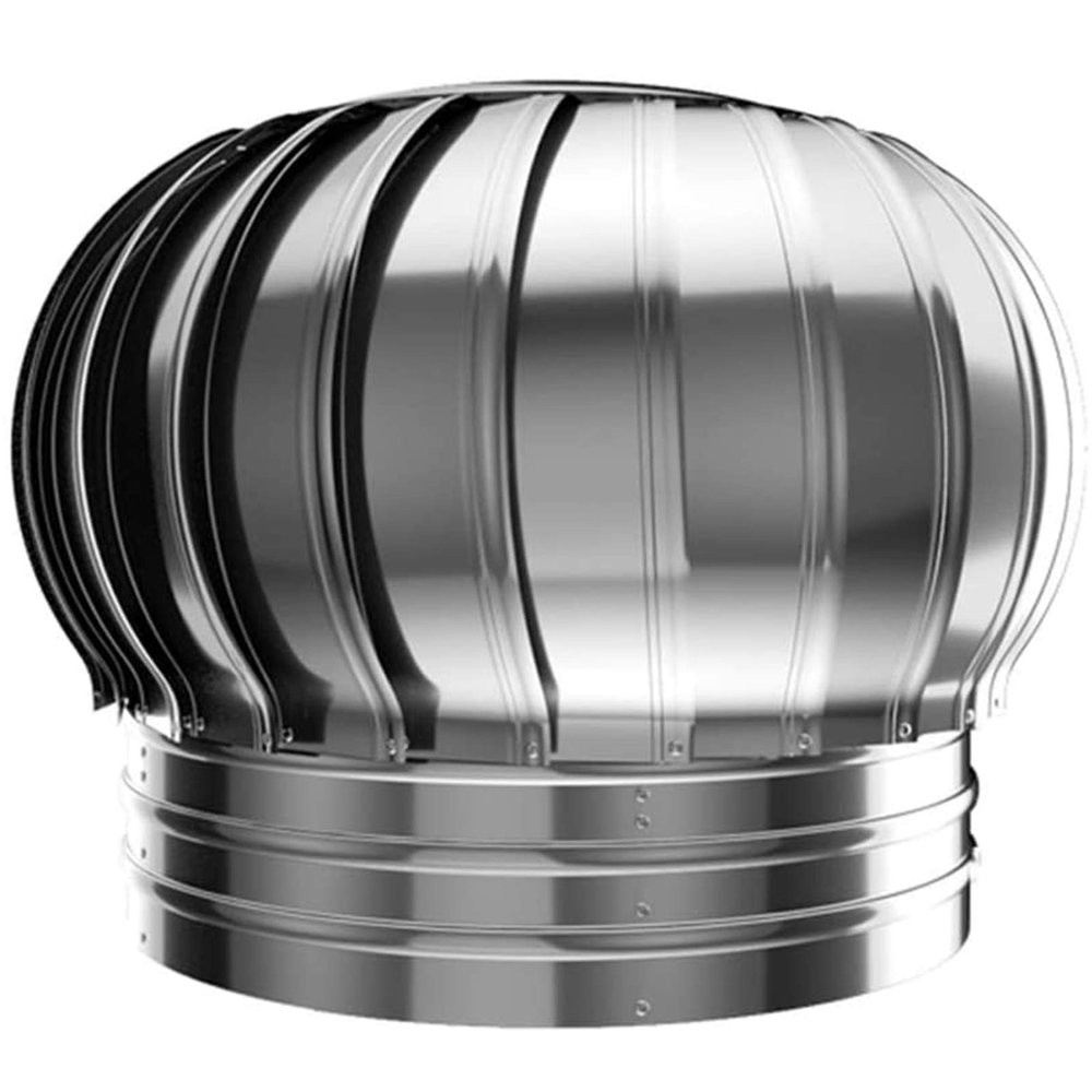 304 Stainless Steel Rotating Chimney Cover Cap, Factory Roof Anti-Downdraught Chimney Cap Fits Most Standard Rain and Snow Cover Flue Protector,100mm/3.9Inch