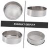 Zerodeko 2pcs Flour Sifter Sieve Cake Baking Filter Fine Mesh Strainer Icing Sugar Net Stainless Steel Sifting Tool view 2