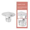 Flue Liner Cap,Galvanised Steel Chimney Cowl,Rain and Snow Cover Pot, Flue Protector,Duct Plug Pipe,Anti Downdraught Bird Guard Top, Suitable for All Fuel Types,d27cm/10.62in view 3