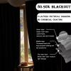 Room Divider Curtains for Ceiling Track Rod, Blackout Ceiling Track Curtains with Hooks Noise Reduction Privacy Curtain for Wall Ceiling Mount Track, 15 ft Wide x 8 ft Tall, Cream Beige, 1 Panel view 4