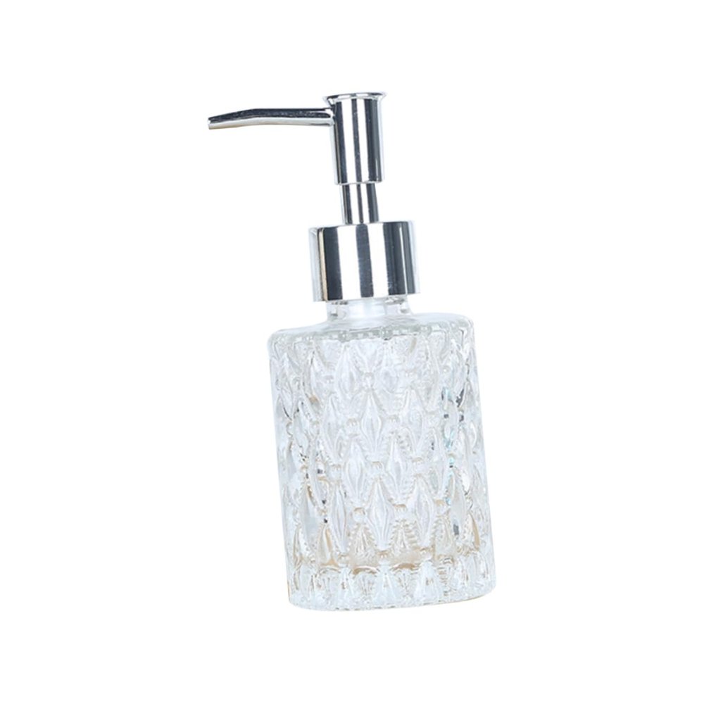 MAGICLULU 2 Pack 160ml Glass Shampoo Bottles Airless Pump Bottles Travel for Care Foaming Dispenser Pump