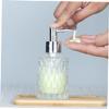 MAGICLULU 2 Pack 160ml Glass Shampoo Bottles Airless Pump Bottles Travel for Care Foaming Dispenser Pump view 2
