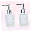 MAGICLULU 2 Pack 160ml Glass Shampoo Bottles Airless Pump Bottles Travel for Care Foaming Dispenser Pump view 4