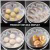 Ciieeo 6sheets Silicone Steamer Non-slip Reusable Oven Liners Steamer Mats for Dim Sum Veggies view 3