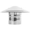 Chimney Cowl Cap,Stainless Steel Anti Downdraught Bird Guard Top, Rain and Snow Fuel Tube Umbrella Cover Pot, Flue Protector for 75-200mm/7.9Inch Pipefit,160mm/6.3Inch view 1