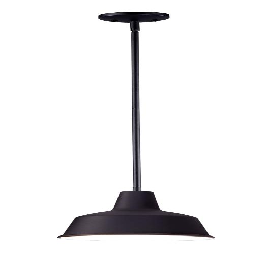 212 Main 5.75 in. Pier M 1-Light Outdoor Pendant Black