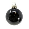 2.3 Inch Matte and Shiny Black Glass Christmas Ball Ornaments 12 Piece Set view 3