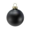 2.3 Inch Matte and Shiny Black Glass Christmas Ball Ornaments 12 Piece Set view 4