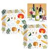 Design Design Perfect Pairings Cocktail Party Supplies | Bundle Includes Square Paper Dessert Plates & Beverage Napkins for 16 People view 1