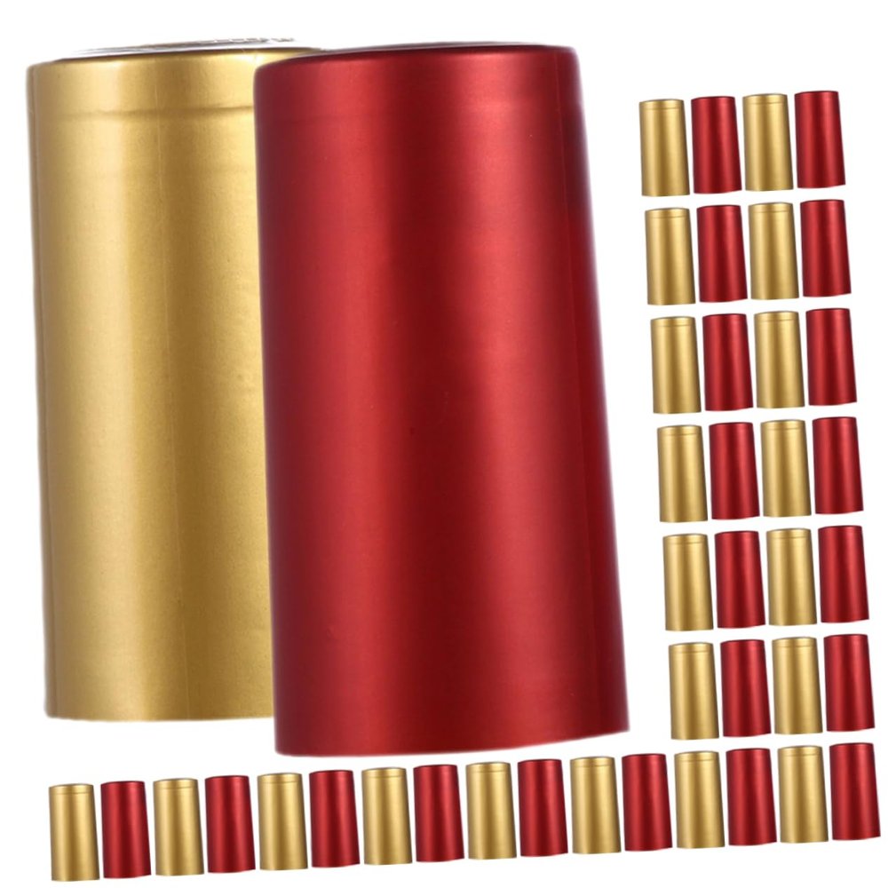 Gatuida 400pcs Wine Bottle Shrink Caps Heat Shrinkable Sealing Wraps for Airtight Preservation Each for Wine Bottles