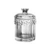 BNVXR Fashion Modern Toothpick Holder Glass Transparent Desktop Toothpick Holder Dispenser Pocket Cover Cotton Swab Toothpick Container Chic view 1