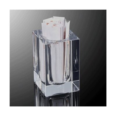 BNVXR Fashion Glass toothpick holder dispenser desktop transparent toothpick holder cotton swab storage box home hotel Chic