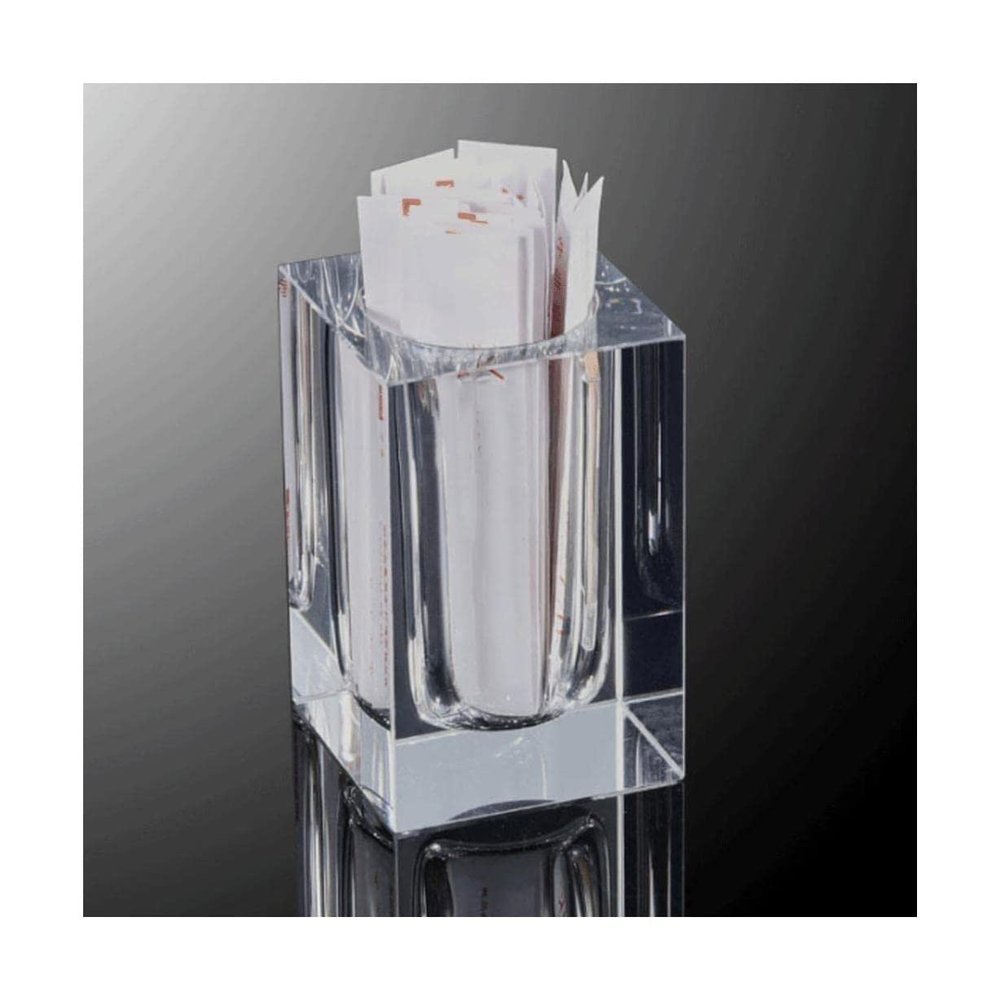 BNVXR Fashion Glass toothpick holder dispenser desktop transparent toothpick holder cotton swab storage box home hotel Chic