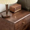 JJTOOLS Night Stand Nightstand Table Simple Modern with Double Drawers Large Capacity Bedside Storage Cabinet Nordic Lockers Bedroom Furniture, 45*35*50cm view 4