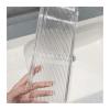 GLigeT Plastic Storage Rack Toilet Supplies Storage Rack Single Layer Wall Mounted Plastic Storage Rack No Punching Simple Toilet Storage Rack (Size : 30) view 3
